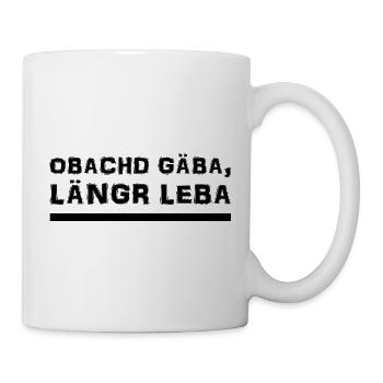Schwäbisch - Spruch - Dialekt - Tasse - Weiß - Rechts