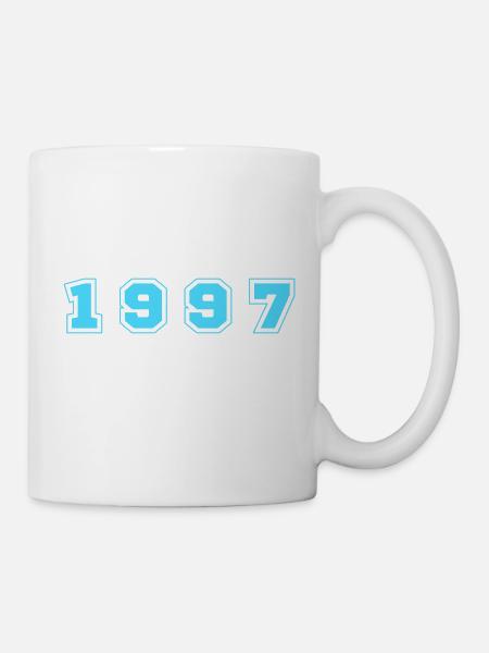 1997 Jahr Zahl - Tasse - Weiß