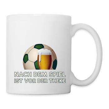 Nach dem Spiel ist vor der Theke - Tasse - Weiß - Rechts