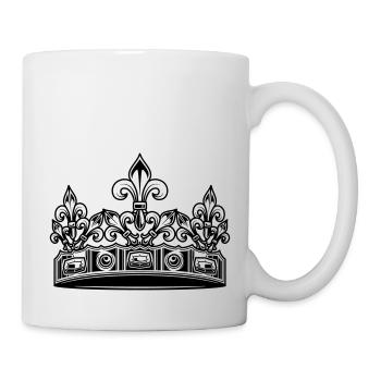 Krone - Tasse - Weiß - Rechts