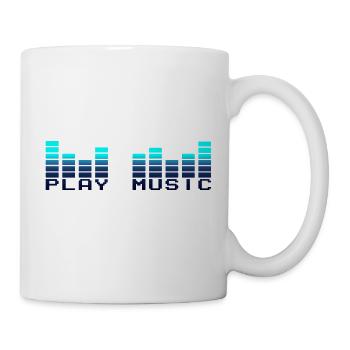 play music - Mug blanc - blanc - Droite