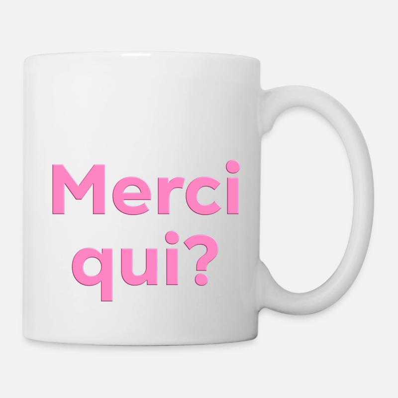 Merci qui - Mug blanc - blanc