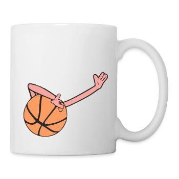 Ballon de basket Dab - Mug blanc - blanc - Droite