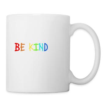 Seien Sie nett – ich habe Tourette (weiß) - Tasse - Weiß - Rechts