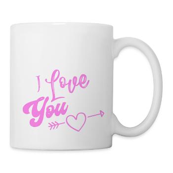Je t'aime - Mug blanc - blanc - Droite
