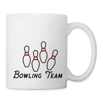 Bowling Team - Tasse - Weiß - Rechts