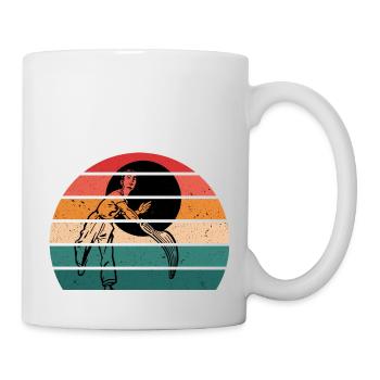 Baskische Pelota | Vintage Retro Basque Pelota - Tasse - Weiß - Rechts