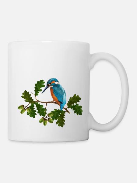 Bunter Vogel - Tasse - Weiß