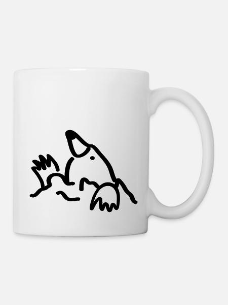 Taupe //Taupe - Mug blanc - blanc