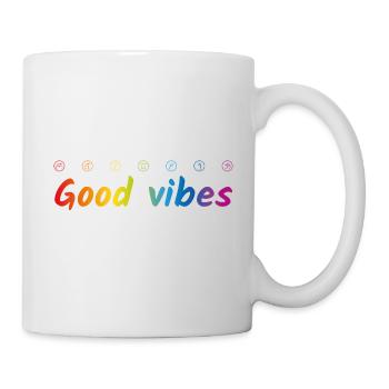 Good vibes - Tasse - Weiß - Rechts