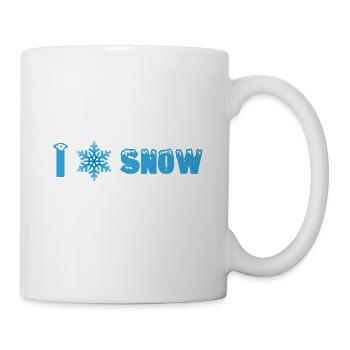 I love snow - Mug - white - Right