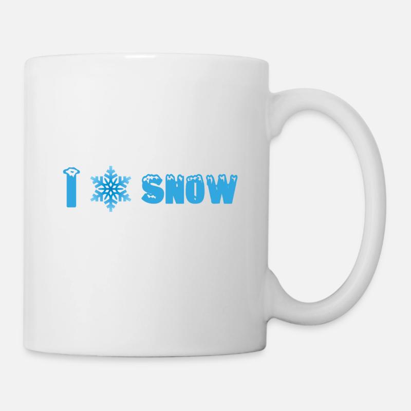 I love snow - Mug - white