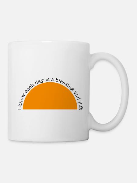 Positive Affirmation -Each day is a blessing... - Mug - white