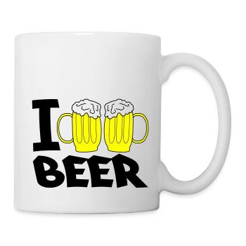 i love beer - Mug - white - Right
