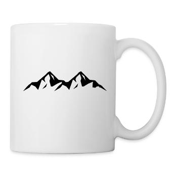 mountains - Tasse - Weiß - Rechts