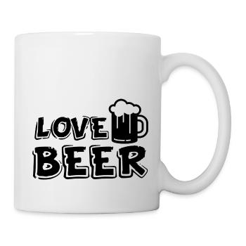 Lustiger Bier Spruch Geschenkidee Party - Tasse - Weiß - Rechts