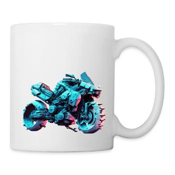 La saison moto du futur aujourd’hui - Mug blanc - blanc - Droite