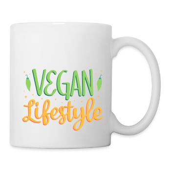 Veganer Lebensstil - Tasse - Weiß - Rechts
