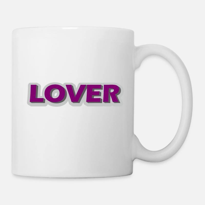 Lover - Tasse - Weiß
