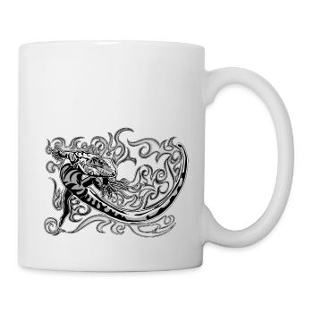 Little black and white caiman - Mug - white - Right