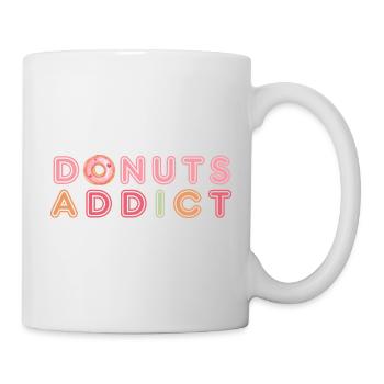Donuts addict love - Mug blanc - blanc - Droite