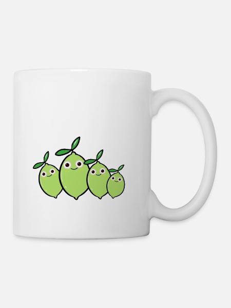 familie,limonen,familie,limone, comic - Tasse - Weiß