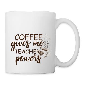 Coffee Gives Me Teacher Powers - Mug - white - Right