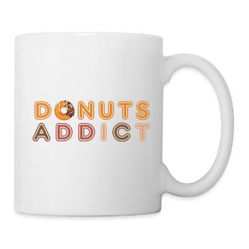 Donuts addict choco beads - Mug - white - Right