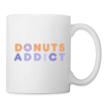 Donuts addict purple - Mug blanc - blanc - Droite