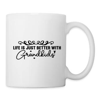 Life Is Just Better With Grandkids - Mug - white - Right