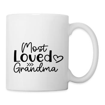 Most Loved Grandma - Tasse - Weiß - Rechts
