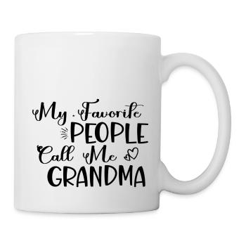 Mes gens préférés m’appellent grand-mère - Mug blanc - blanc - Droite