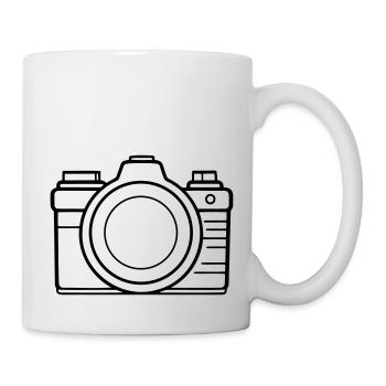Appareil photo, Appareil photo vintage, Ancien appareil photo, Ancien - Mug blanc - blanc - Droite
