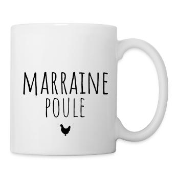 marraine poule / t-shirt humour marraine - Mug blanc - blanc - Droite