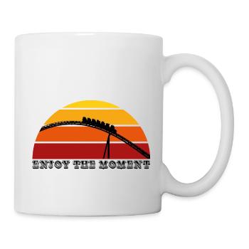 Genieße den Moment - Tasse - Weiß - Rechts