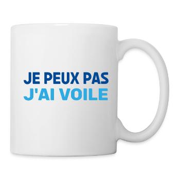 JE PEUX PAS J'AI VOILE - Mug blanc - blanc - Droite