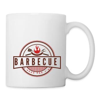 Je peux pas j'ai barbecue - Mug blanc - blanc - Droite