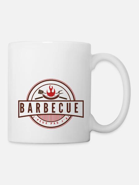 Je peux pas j'ai barbecue - Mug blanc - blanc