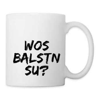 Erzgebirge Glotzen Starren lustig - Tasse - Weiß - Rechts