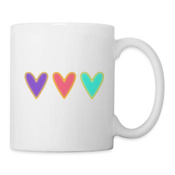 HEART. HEARTS. SAINT VALENTINE. LOVE. LOVE. CHRISTMAS - Mug - white - Right