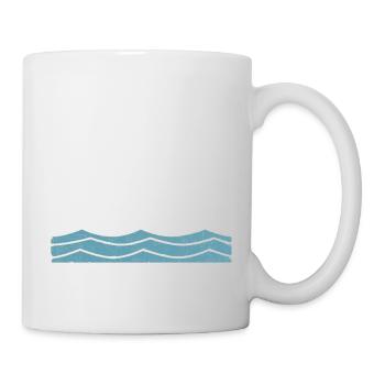 Go with the flow - Tasse - Weiß - Rechts