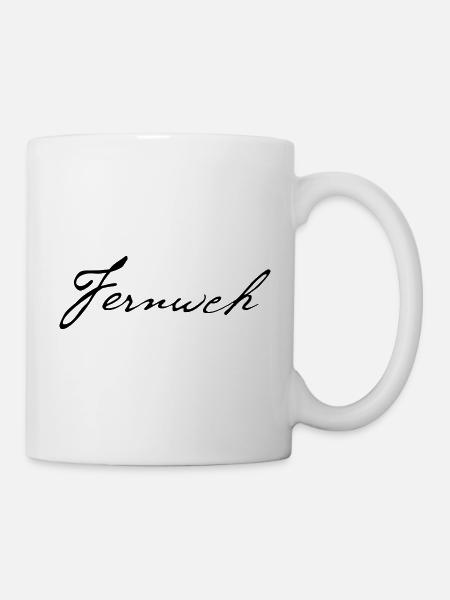 Fernweh - Tasse - Weiß