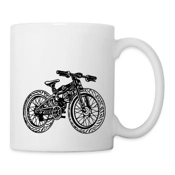 Berg-Abenteuer Mountain Bike - Tasse - Weiß - Rechts