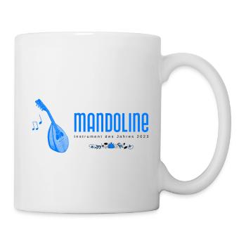 Mandoline Instrument des Jahres (hellblau) - Tasse - Weiß - Rechts