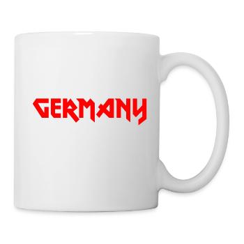 Modisches Heimat GERMANY Metal-Design - Tasse - Weiß - Rechts