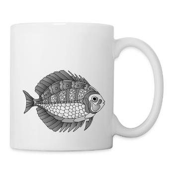 Poisson - Mug blanc - blanc - Droite