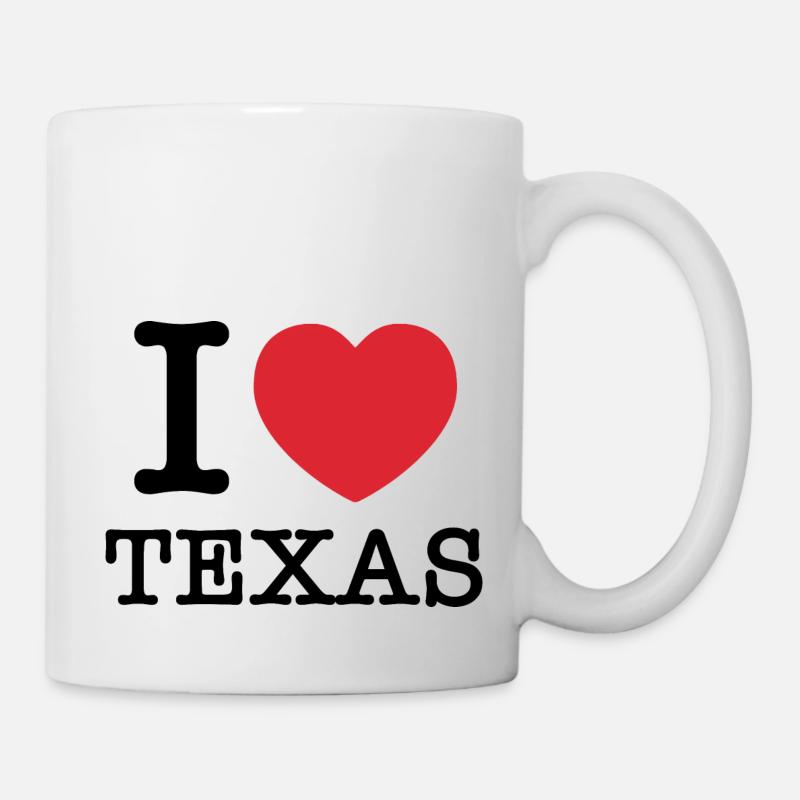 Ich liebe Texas | I Herz Texas | Texas - Tasse - Weiß