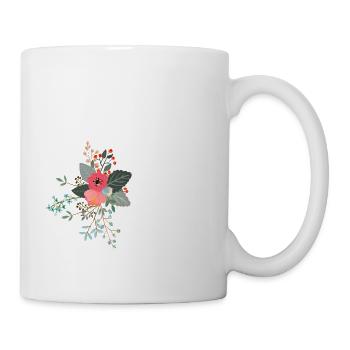 Letter p flowered - Mug - white - Right