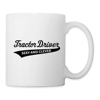 Tractor Driver – Sexy And Clever (Farmer / B) - Mug - white - Right