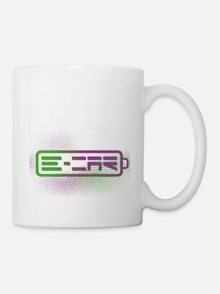 e-Car - lets go! - Mug - white